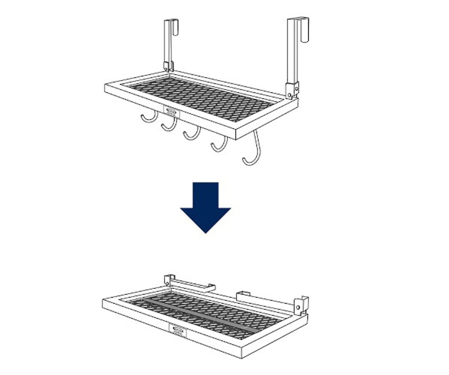 Lami-Cell Folding Shelf & Hanger image 1